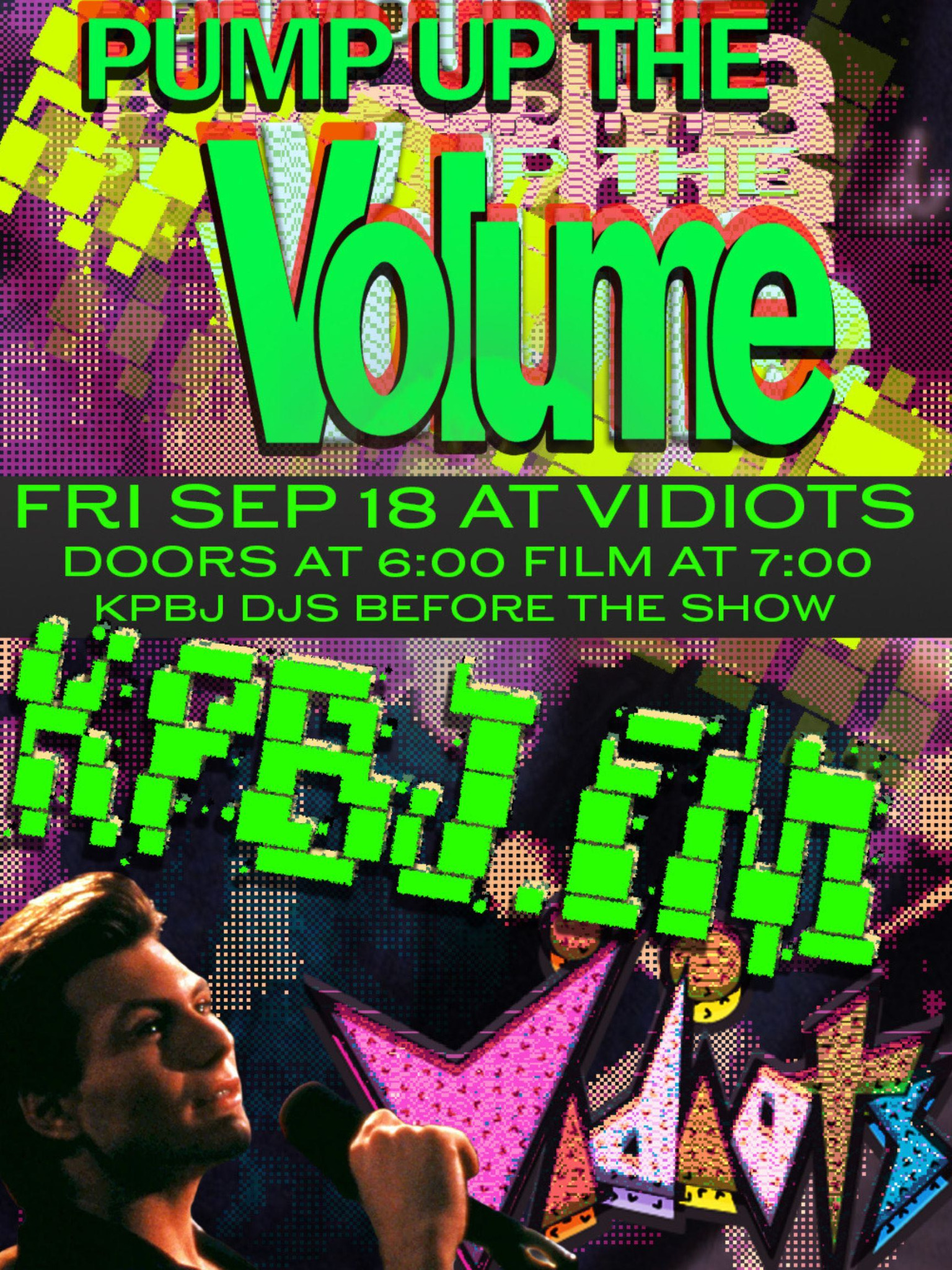 Pump Up The Volume At Vidiots event flyer
